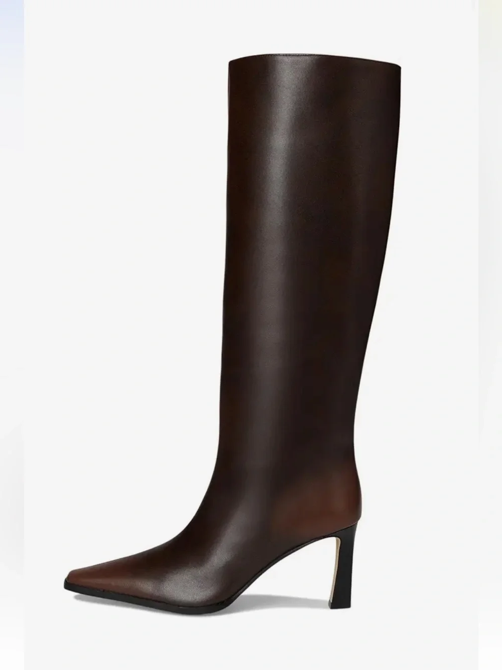 Michael Kors Darrah Heeled Boot Size 8M Luggage Burnished Leather NEW - Picture 3 of 7